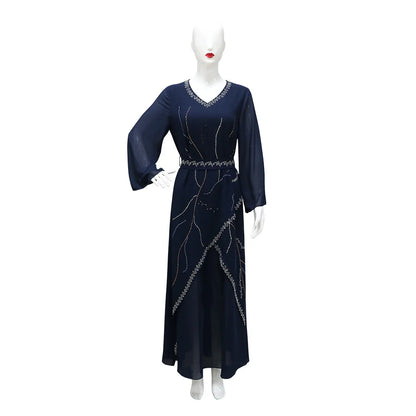 Diamanten Abayas für Frauen Muslimischen Abend Party Kleid Islam Kleidung Arabische Robe Saudi Kleid Marocain Kaftan Dubai Jalabiya Djellaba.