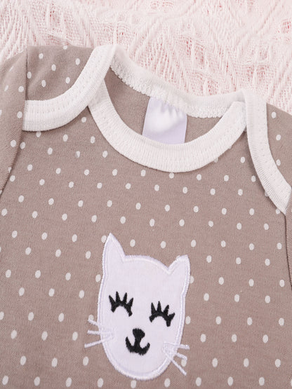 3PCS Sommer Jungen und Mädchen Nette Muster Hoodie Set Kurzarm Dreieck Overall Neugeborenen Baumwolle Bequeme Overall Pyjamas