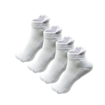 2/4 Pairs Cushioned Cotton Ankle Socks for Men Athletic Running Socks Low Cut Casual Sports Sock Tab Short Socks for Men Women.