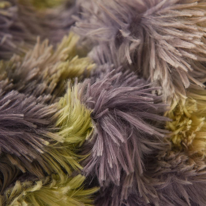 3Pcs Super Shaggy Coral Fleece Warm Cozy Princess Bedding Set Mink Velvet Duvet Cover Set Bed Comforter Cover Blanket Pillowcase