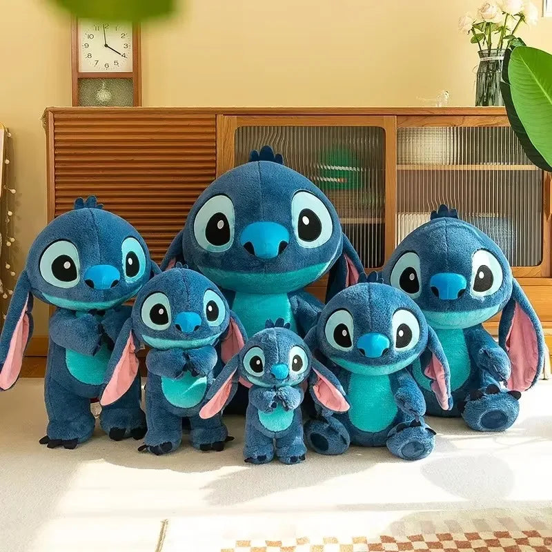 80cm Big Size Disney LILO & Stitch Anime Plush Stuffed Doll Room Plushies Pillow Kawaii Ornaments Children's Holiday Gifts.