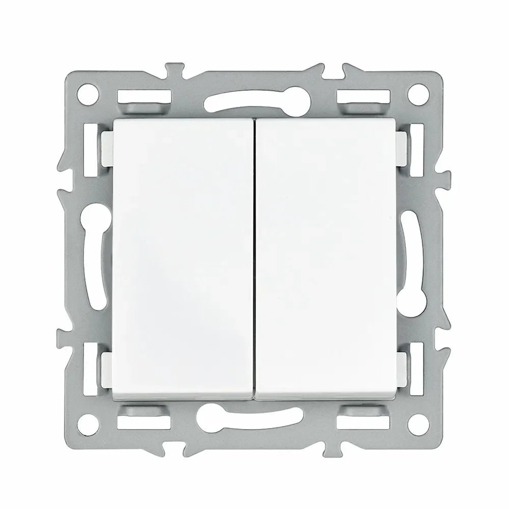 SRAN F6 Serie mehrere Rahmen Weiße Panel aus gehärtetem Glas, EU FR UN-Steckdosen und Schalter Dimmer-Lüfter-Fußlampe Rj45-Modul DIY