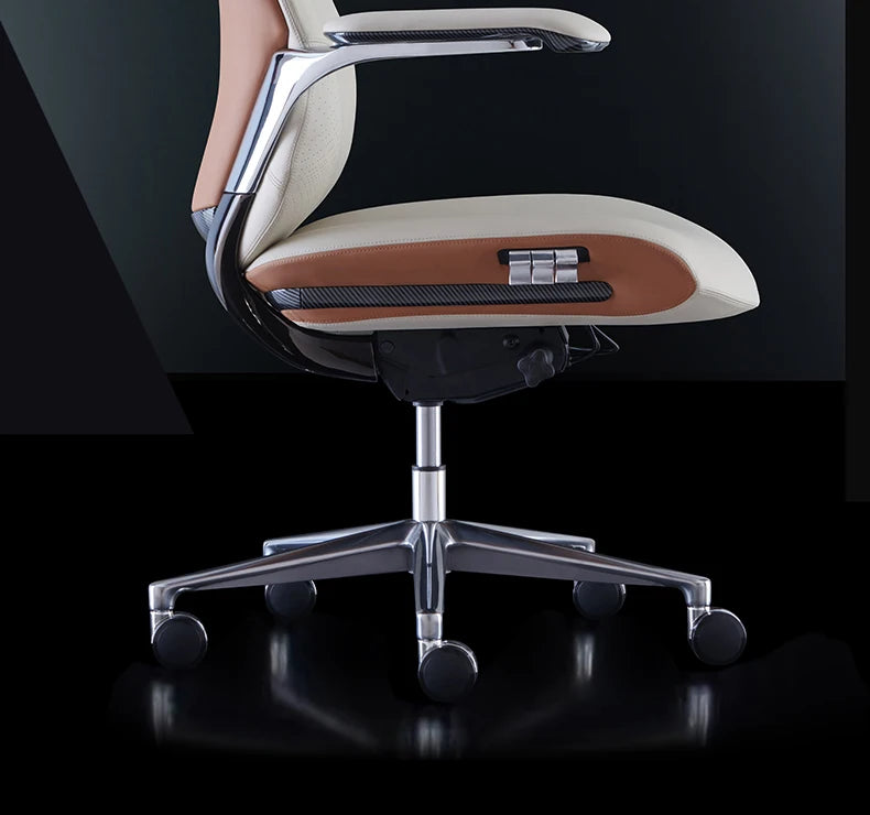 Studie Drehbarer Bürostuhl Liege Moderner Lazy Ergonomischer Thron Leder Bürostuhl Nordic Computer Mobilya Salonmöbel