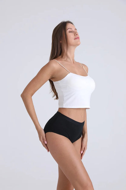 3pcs Cotton Women Panties Lady Plus Size Underwear Large Size High Waist Briefs Breathable Solid Color Female Lingerie.