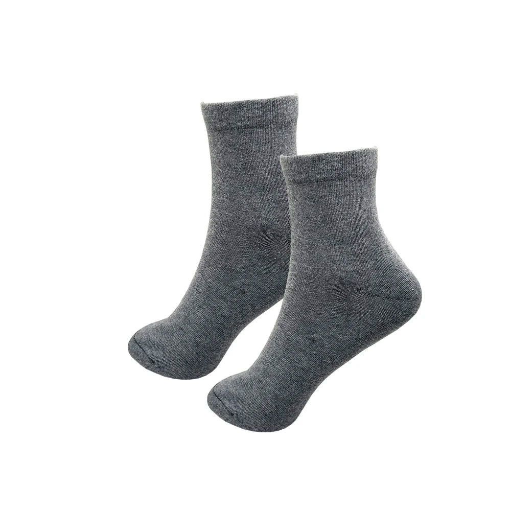 2/5 Pairs Men Women Cotton Socks Pure Color High Quality Soft Breathable Grey Black Business Casual Men winter socks Large Size.