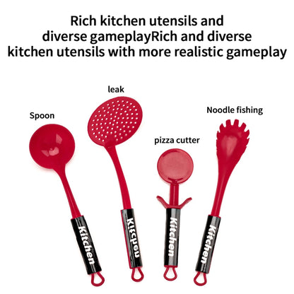 Children's simulated high fidelity cooking toys, home and school use chefs to pretend toy sets suitable for role-playing kitchen.