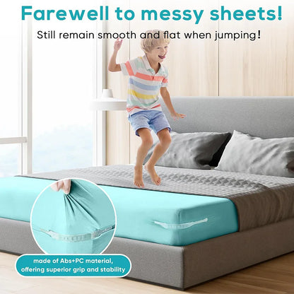 2025 New Invisible Bed Sheet And Bed Cover Detachable Daily Fastener Bed Sheet Clip 4-piece Set To Prevent Displacement Artifact.
