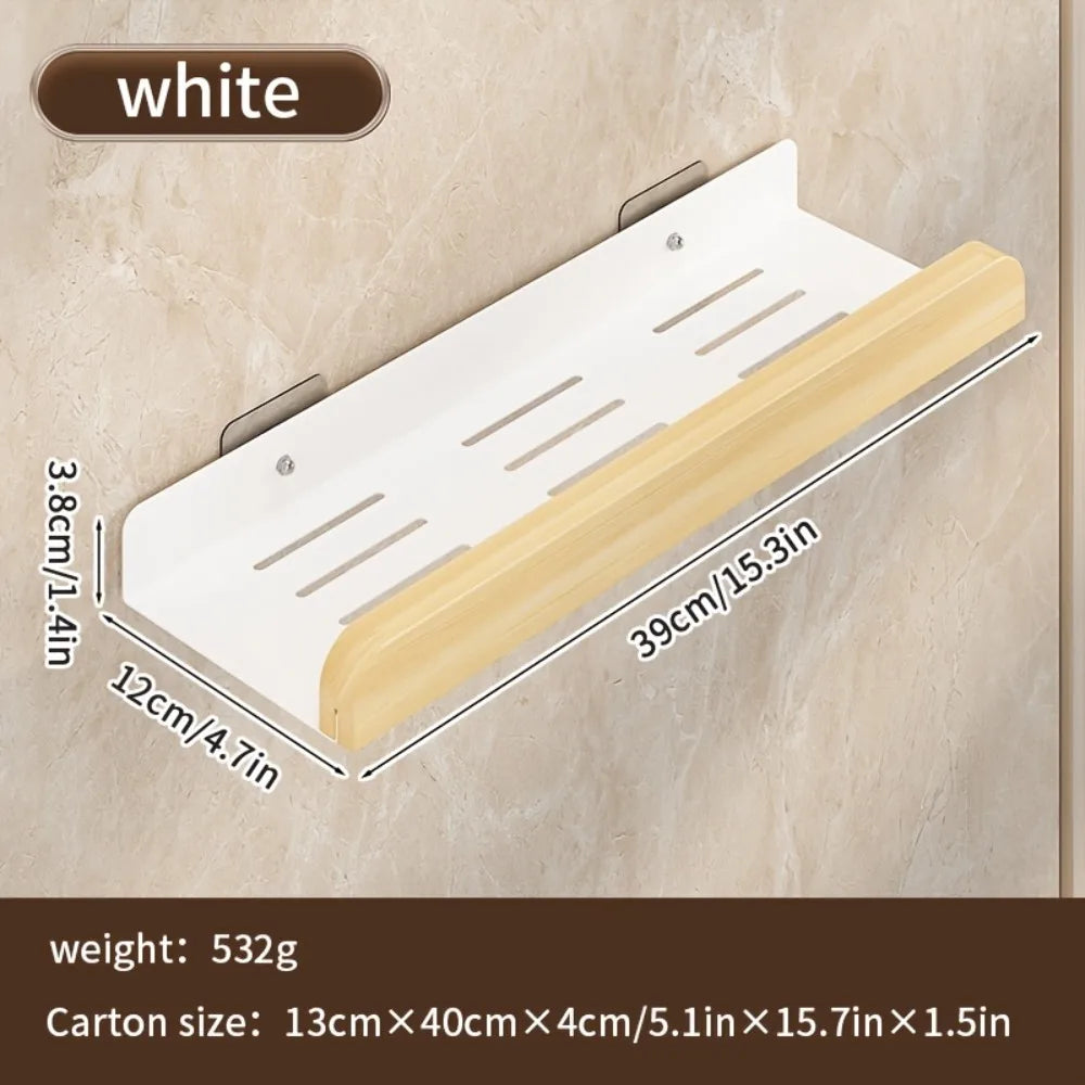 1PC Wandregal Kein Bohren Badezimmer Aufbewahrung Organizer für Shampoo Home Hotel Verwenden Badezimmerzubehör Schwimmendes Regal