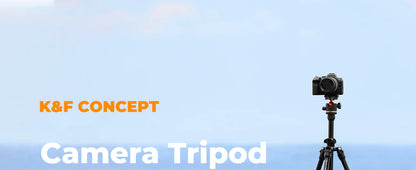 K&F Concept 178cm Lightweight Camera Tripod Cellphone Clip Travel DSLR Tripod for Nikon Canon Camera Outdoor Live Streaming Vlog.