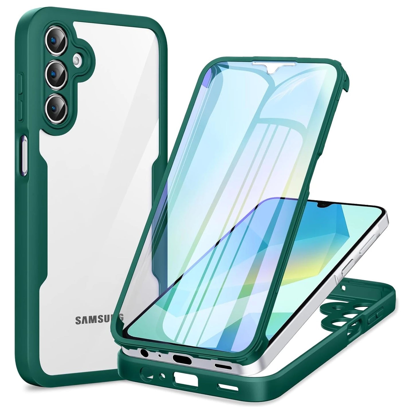Full Body Protection Shockproof Case for Samsung Galaxy A17 A56 A36 A26 A16 5G A55 A35 A25 A15 Protective Cover Funda Coque Capa.