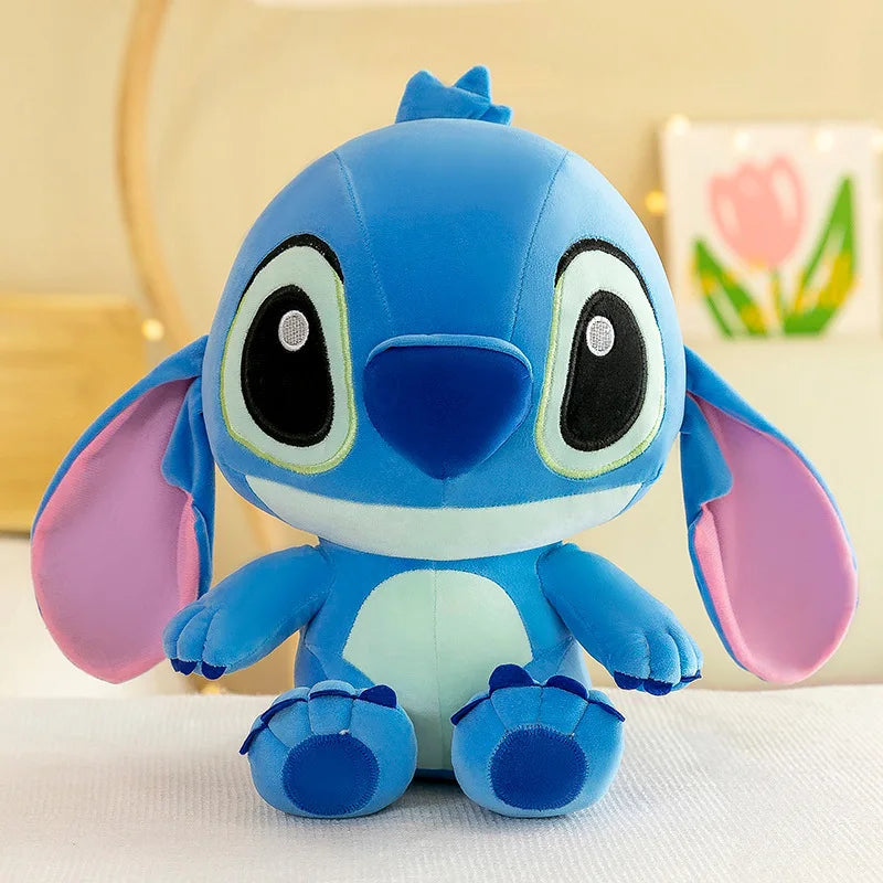 20-40cm Anime Cartoon Pink Angel Series Lilo & Stitch Doll Cute Hug Duck Stitch Plush Toy Soft Stuffed Kawaii Kid Birthday Gift