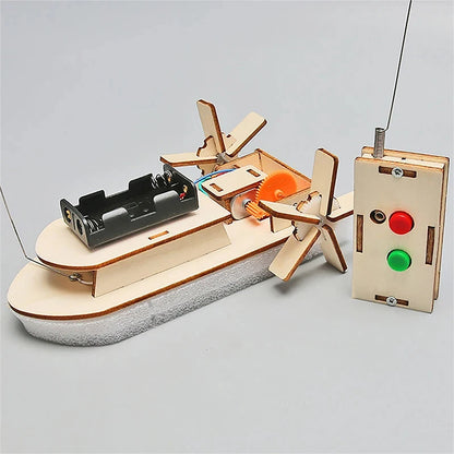 DIY Science Toys Children Educational STEM Projects Kits 3D Assemble Car Boat Model Wood Puzzle Toy Scientific Experiment Kit.