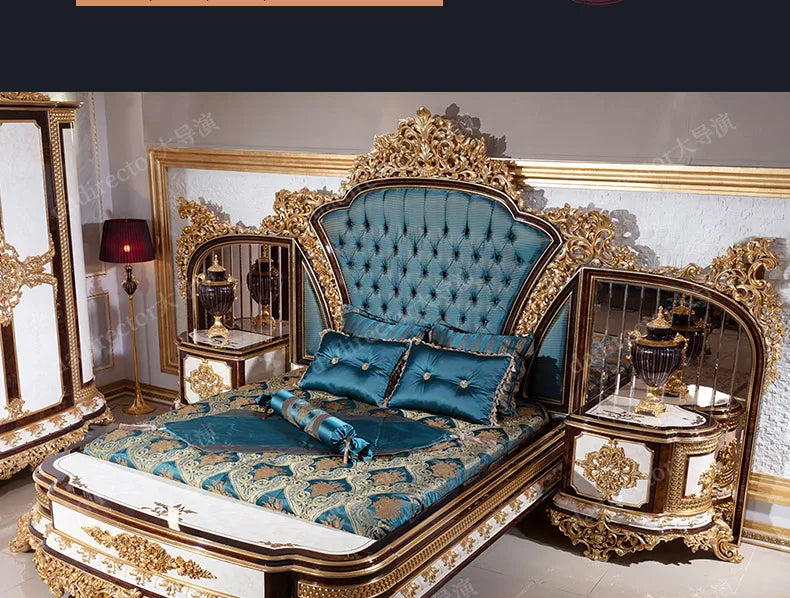 Europäische Prinzessin Bett Schlafen Ästhetik Hochzeit Hohe Qualität Erwachsene Ungewöhnliche Designer Bett Schlafzimmer Mode Muebles Möbel