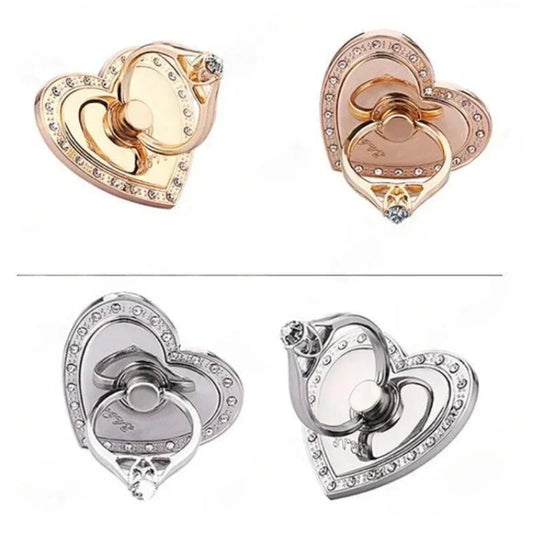 Heart-shaped Diamond Mobile Phone Holder  Phone Ring Holder Accessories.