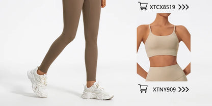 Hearuisavy Super Soft Fabrics High Waist Leggings Quick-Dry Gym Yoga Pants Running Workout Tights Push Up Sports Leggings Women.