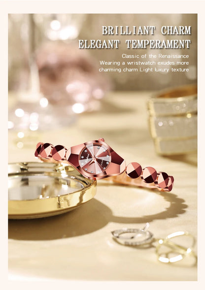 BINBOND Waterproof Watch Casual Fashion Quartz Watches Women Top Brand Luxury Stainless Steel Strap Elegant Business Women Watch.