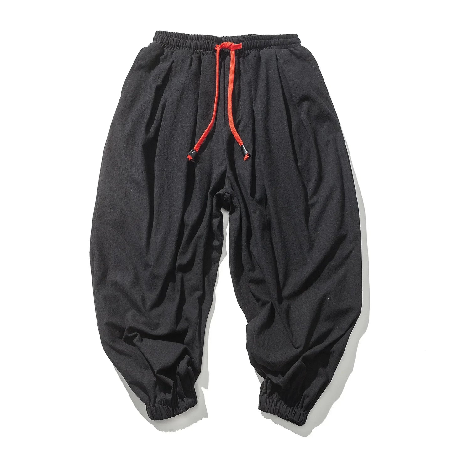 New Trendy Men Harem Pants Loose Oversized Style Cotton and Linen High Quality Jogger Sweatpants Casual Male Trousers.