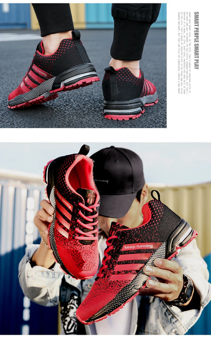 New fashionable plus-size men's casual sports shoes, walking and running shoes, tennis vulcanized men's shoes