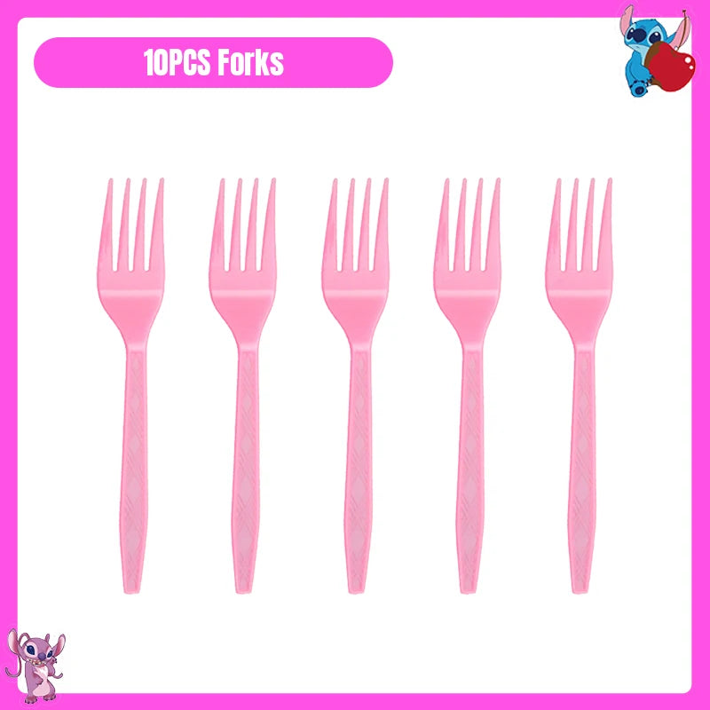 Disney Lilo und Stitch Party Dekoration Geschirr rosa Stitch alles Gute zum Geburtstag Party Thema liefert Ballon Hintergrund Tasse Teller