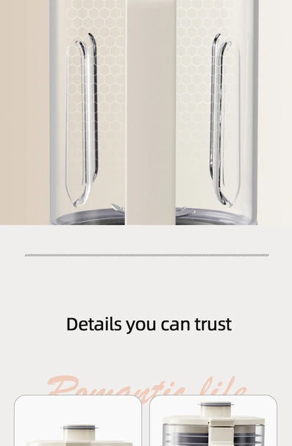 1.5L Soybean Milk Machine Wall Breaking Machine with Soundproof Cover Multifunctional Fruit Vegetable Juicer Automatic Blender