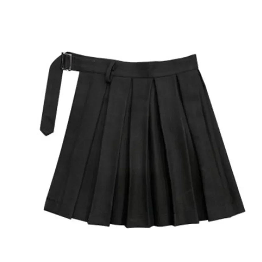 Female Punk Skirt Gothic Style Plaid Irregular Skirts Women Asymmetrical High Waist Pleated Mini Skirts sexy skirt for sex.