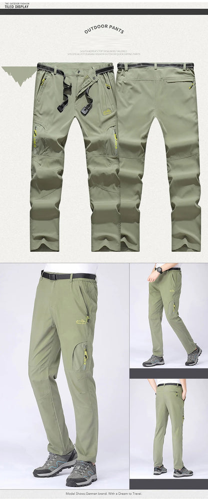 XL-5XL Lightweight Thin Summer Pants for Men Sweatpants Stretch Quick Dry Trousers Men Hiking Camping Men's Pants Joggers Summer.
