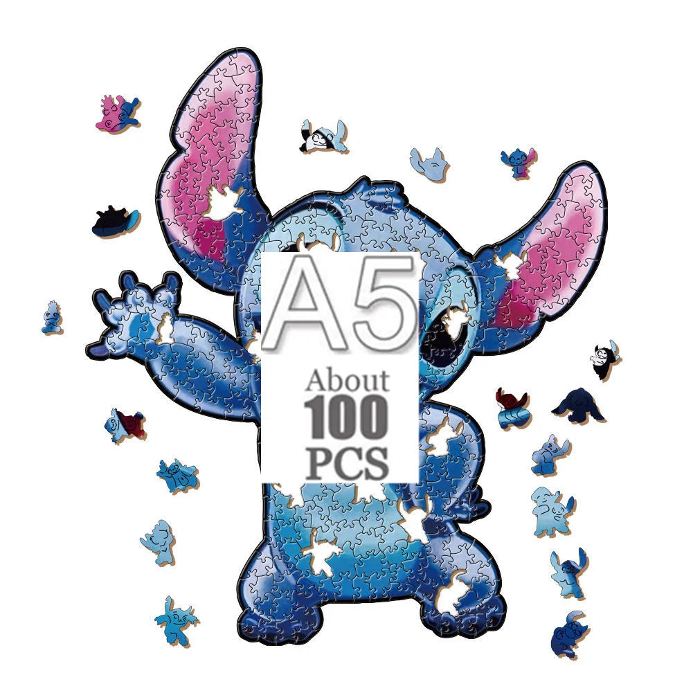 Cartoon animal wooden puzzle Film elements figure Popular classics wood jigsaws for adult kids Educational toy