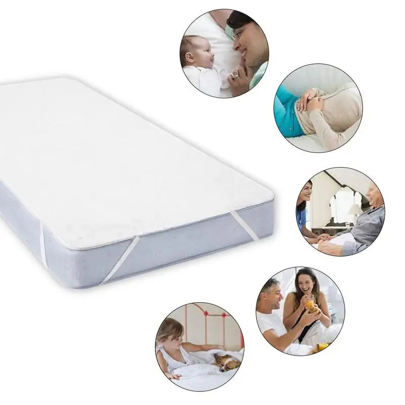 ALL Size Cotton Terry Waterproof Mattress Pad Cover Anti Mites Bed Sheet Waterproof Mattress Protector For Bed Mattress Topper.