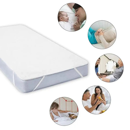 ALL Size Cotton Terry Waterproof Mattress Pad Cover Anti Mites Bed Sheet Waterproof Mattress Protector For Bed Mattress Topper.