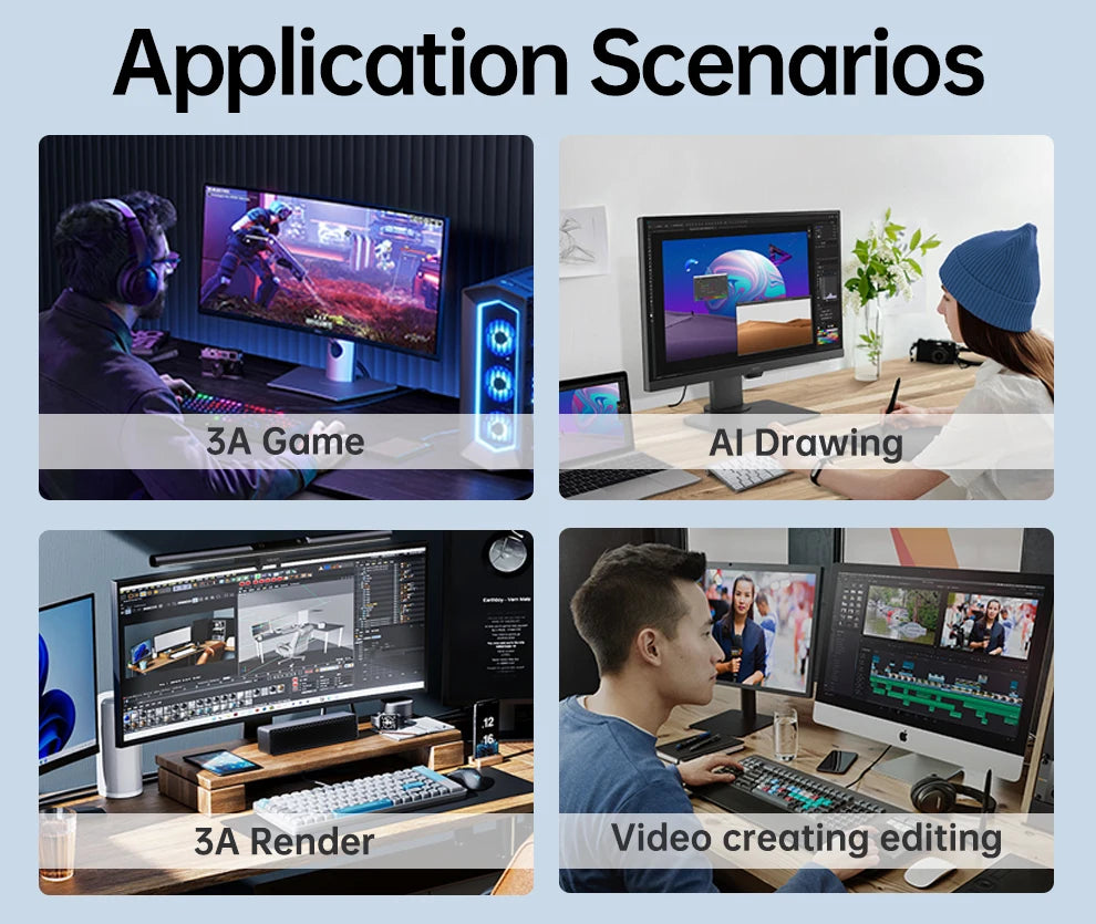 SOYO Graphics Cards R7 350 4G DDR5 128bit HDMI compatibility+DP+DVI For Desktop Gaming Computer Components GPU Video Card.