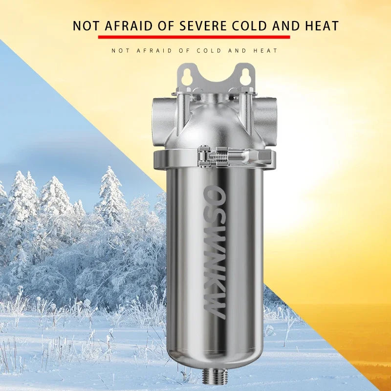 Whole house sediment filter  water filter system 40μm 316 stainless steel mesh.