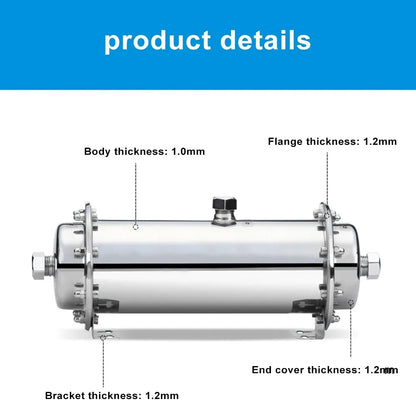 DIVEDEER 600L~3000L household water filter PVDF ultrafiltration purifier with washable pipe type direct drinking water kitchen