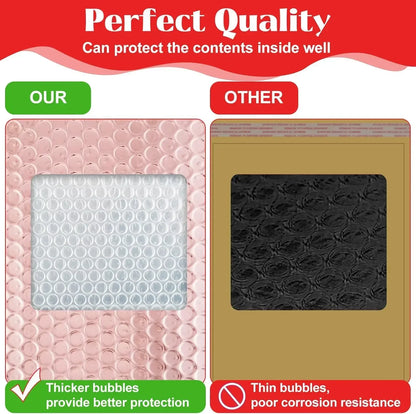 50Pcs Bubble Mailer Shipping Bag Multi Color Holographic Small Business Supplies Metal Bubble Mailer Bags Envelope Mailing.