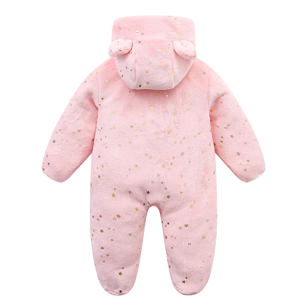 Neugeborenen Baby Flanell Strampler Weiche Warme Herbst Winter Body für Jungen & Mädchen Cartoon Print Overall 0-19M neugeborenen Baby Kleidung.