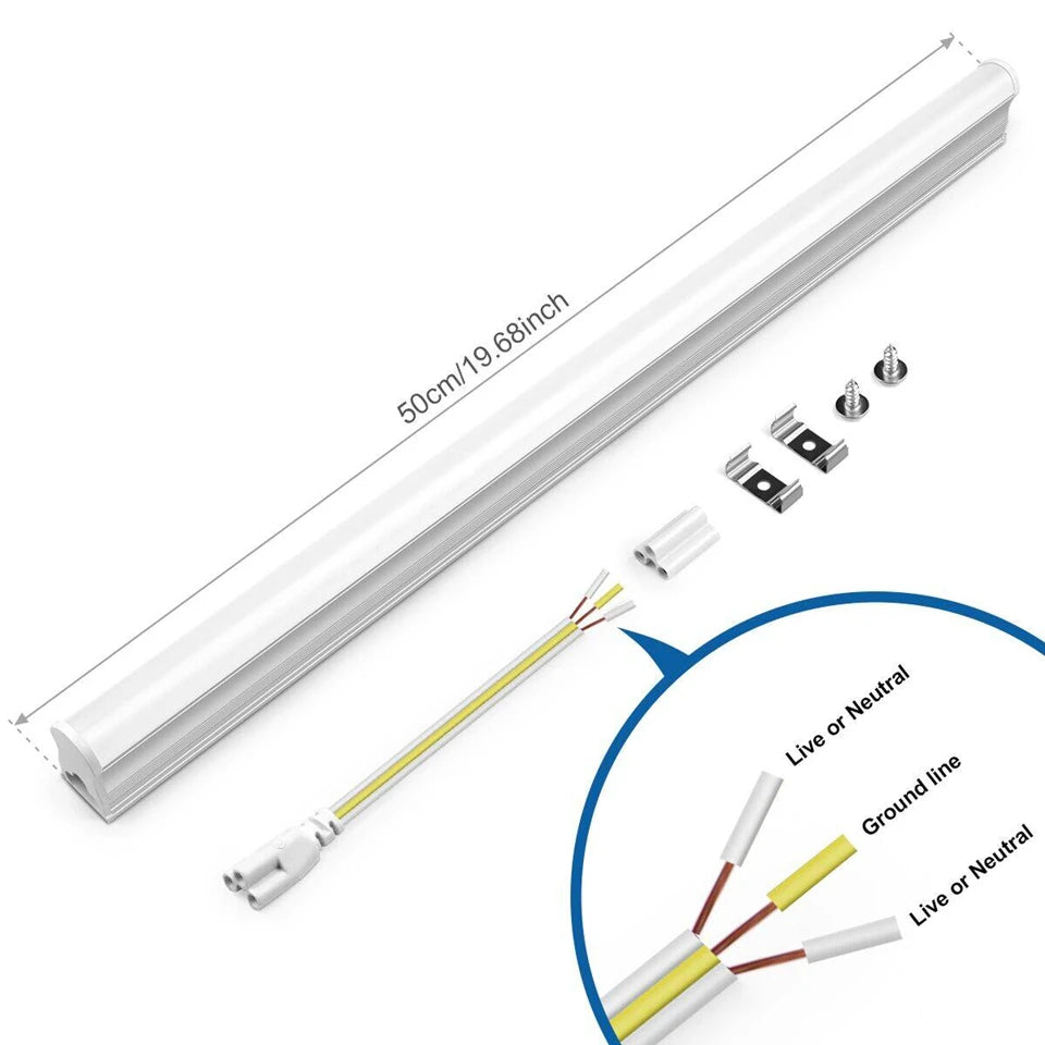 220V T5 15W/T8 25W LED Tube Aluminum Bar Hight Brightness Energy-Saving Fluorescent Tubes For Hotel Mall Cafe Office Lighting.
