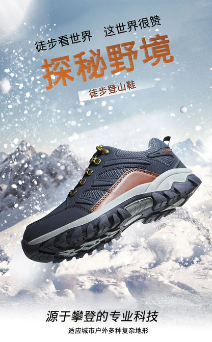 Winter Tactical Boots Combat Autumn Hiking Boots Men Snow Warm Fur Sneakers Padded Trekking Black Waterproof Leathe Sneakers.