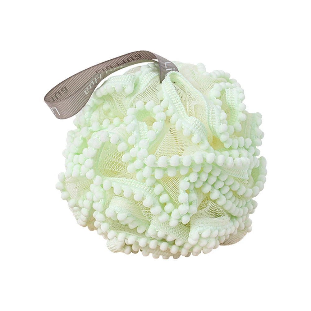 Weiche Mesh Bad Schwamm Bälle Haut Reinigung Pinsel Dusche Puff Körper Reiniger Peeling Wäscher Bad Blume Bade Zubehör
