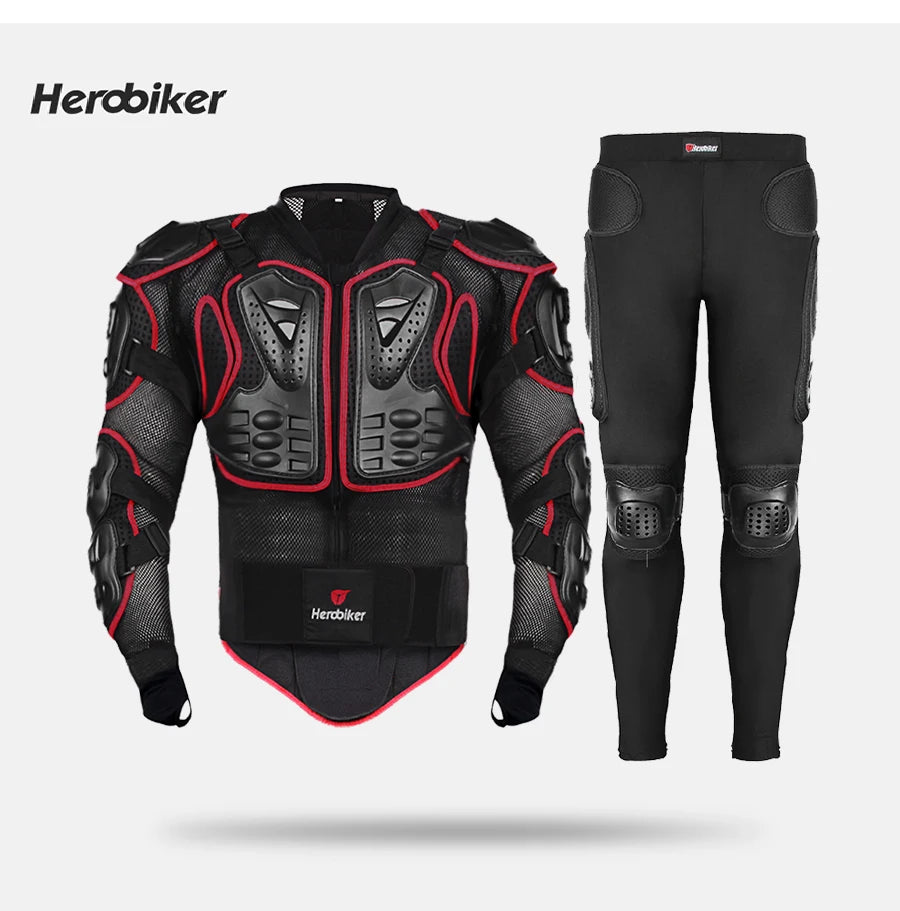 5XL Motorcycle Jackets Men's Full Body Armor Protection Jackets Motocross Enduro Racing Moto Protective Equipment Clothes.