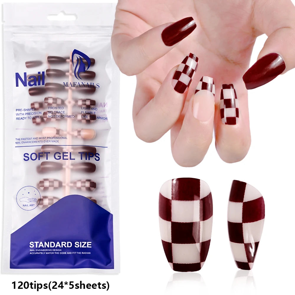 100Pcs Light Pink Press on Nails Short Medium Square Wearable Fake Nails Tips 10 sizes Full Cover False Nails Finger Decoration