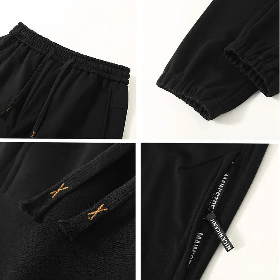 Extra Big Size Men's Pants Elastic Waist Loose Fit Jogger Male Spring Plus Large Sweatpant Fat 12XL Baggy Sport Trouser 10XL 9XL.