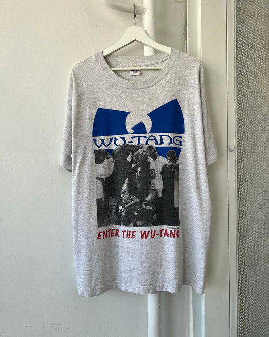 Wudang Gang 1993 Music Album Enter The Wu-Tang Couple Top Loose Short Sleeve T-Shirt.