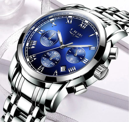 LIGE 2024 New Fashion Women Watches Ladies Top Brand Luxury Creative Steel Women Bracelet Watches Female Quartz Waterproof Watch.