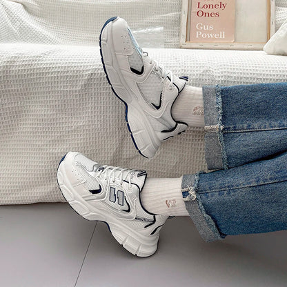 New Spring Autumn Women's Jogging Sneakers Fashion Casual White Breathable Tennis Low Top Vulcanized Shoes Outdoor Trainers.