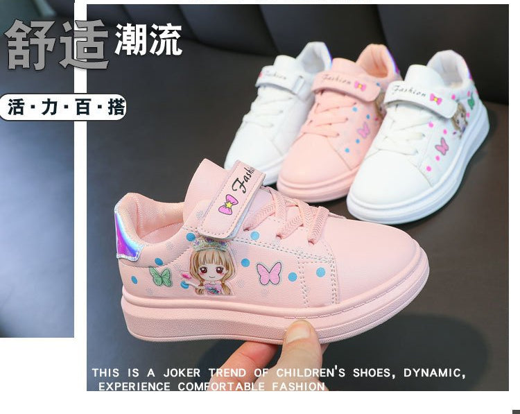 zapatillas Kid Shoe Kid Casual Shoe Spring 2023 New Kid sneakers Shoes Leather Upper Girl Shoe Kid Small White Shoes Board Shoes.