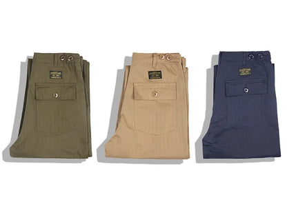 OKONKWO American Style Vintage Military Pants OG-107 Work Casual Pants People's Pattern Trousers Ame Kwo.