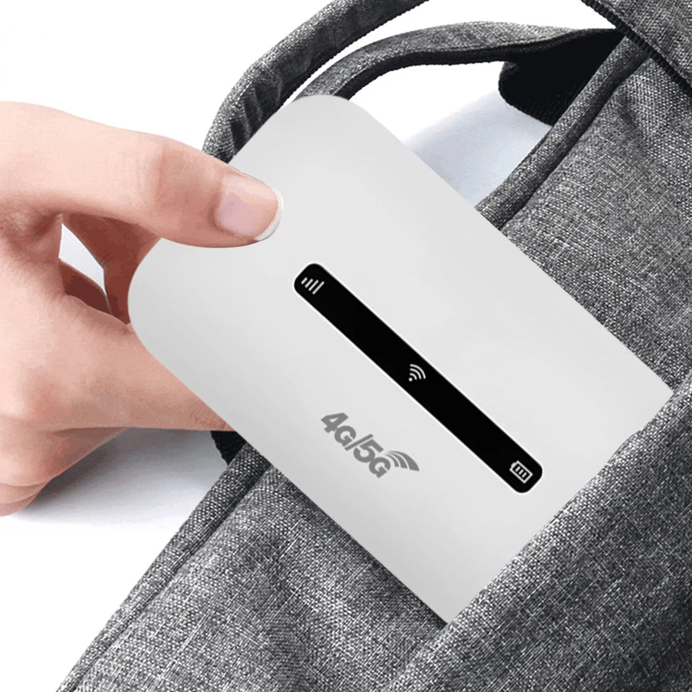 4G LTE Portable WiFi Hotspot Support 8 To 10 Users 150Mbps Wireless Internet Router with SIM Card Slot Pocket Mobile Hotspot.