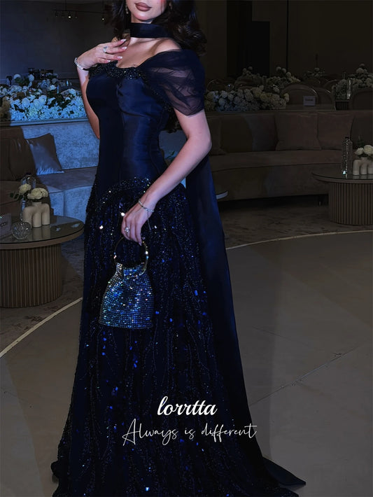 Loretta Maßgeschneidertes Kleid für besondere Anlässe, luxuriöses Abendkleid 2025, glückliche Abendkleider, Ballkleider فسات Mustaة