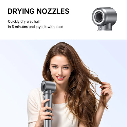 5 in 1 Hair Dryer,Multi Styling Tool,Straightener & 32mm Curling 300 Million Negative Ions Hair Care 1-3 Mins Quick Drying Gifts