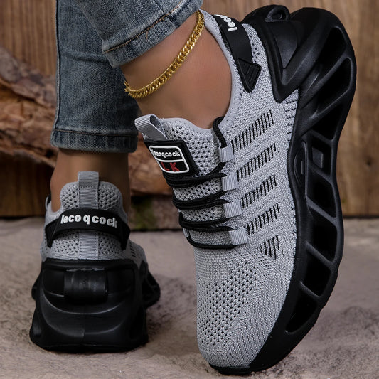 YRZL Unisex Running Shoes Men Women Lightweight Mesh Breathable Comfortable Flat Soft Tennis Shoes Summer Lace-up Sneakers Man.