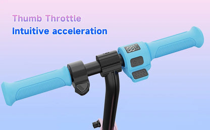 RCB Kids e-Scooter for Children 6-12 Years, 150 W Motor - Max 16 km/h - Rainbow Light-folk Electric Scooter Children.